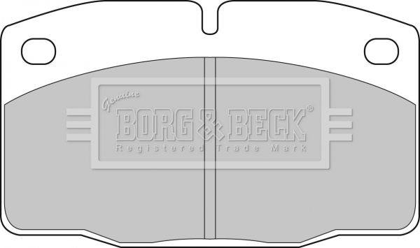 BORG & BECK stabdžių trinkelių rinkinys, diskinis stabdys BBP1117